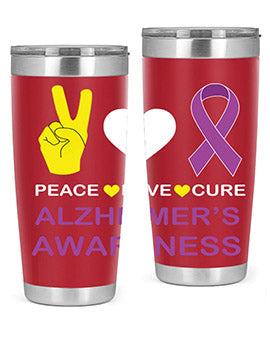 alzheimers awareness style 70#- alzheimers- Tumbler