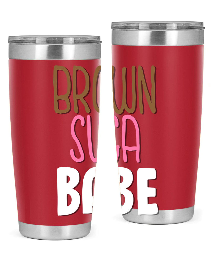 brown suga babe 190#- black words phrases- Cotton Tank