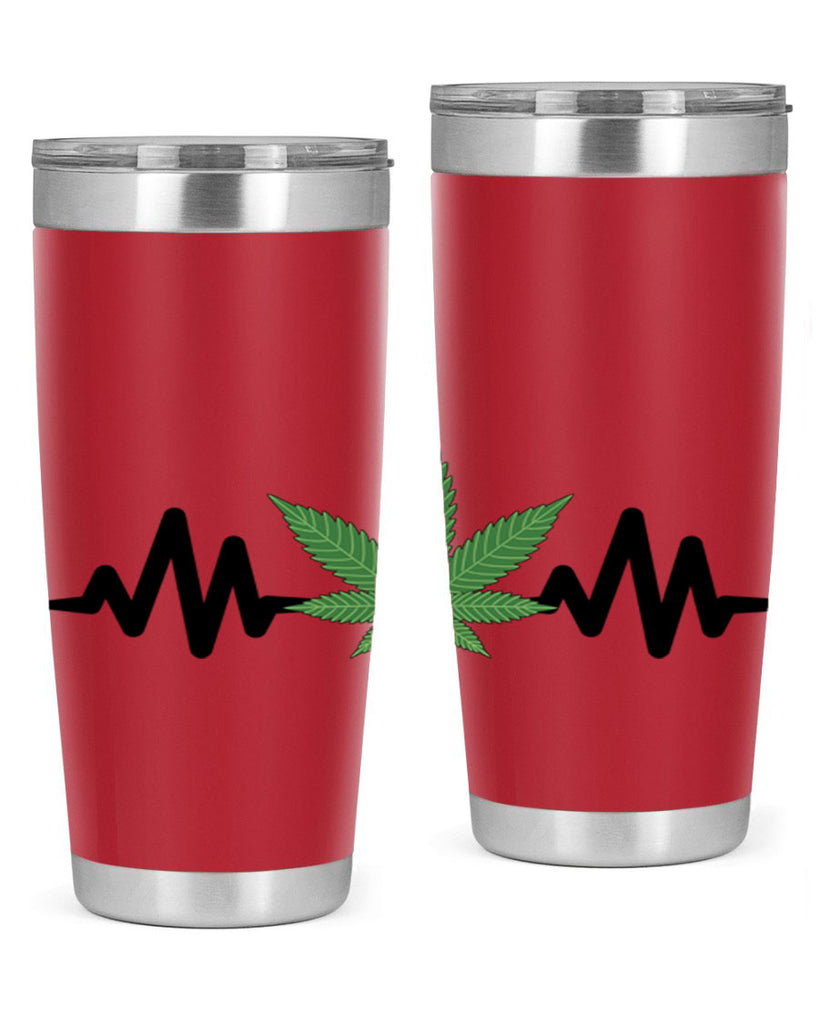 cannabis heartbeat 46#- marijuana- Tumbler