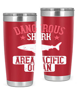 dangerous shark area pacific ocean Style 92#- shark  fish- Tumbler