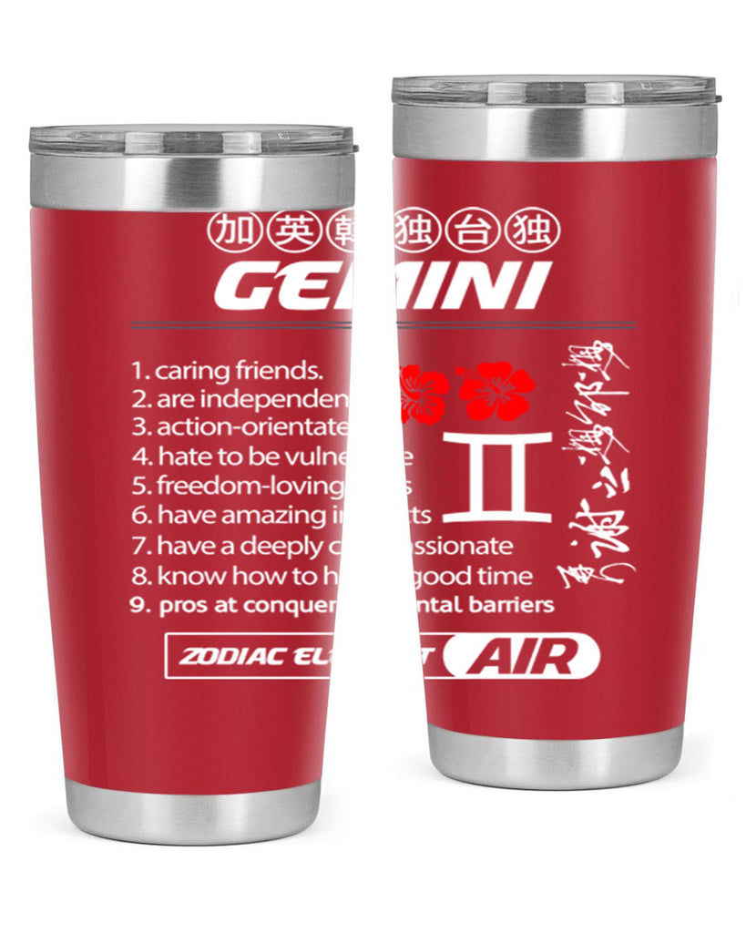 gemini 242#- zodiac- Tumbler