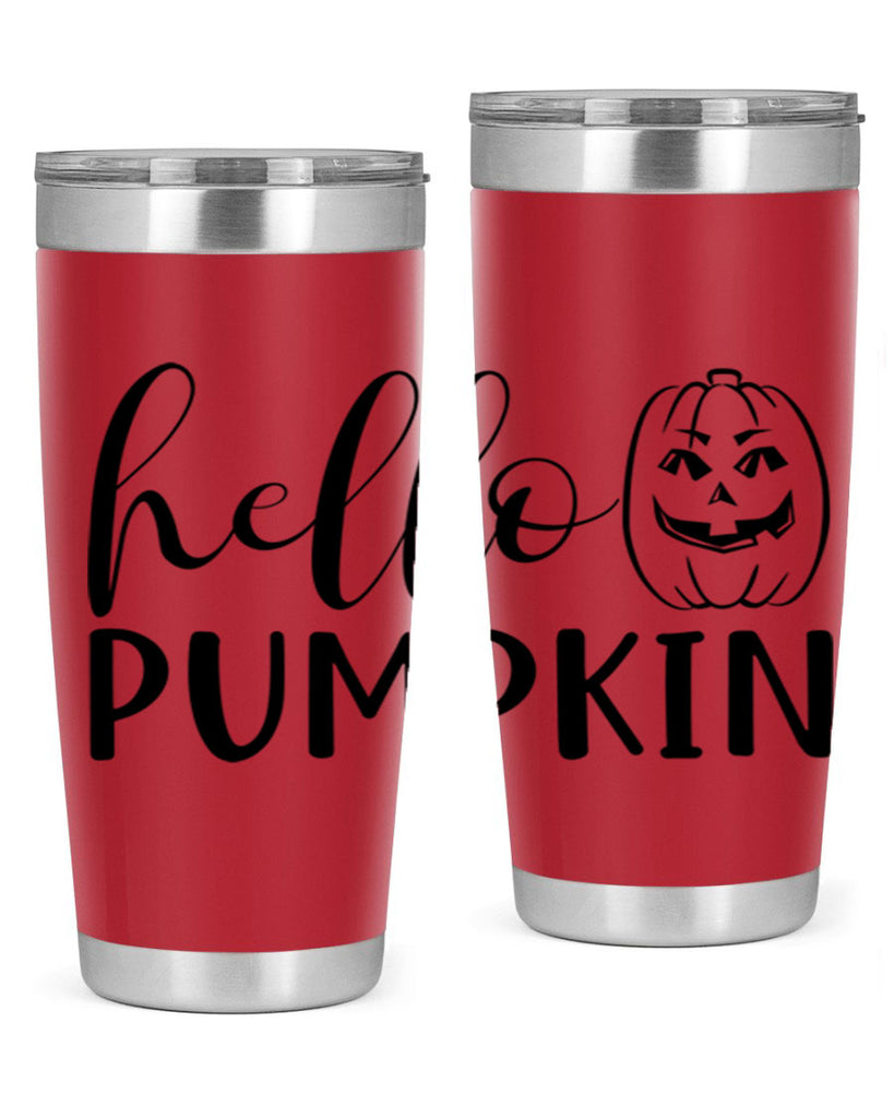 hello pumpkin 287#- fall- Tumbler