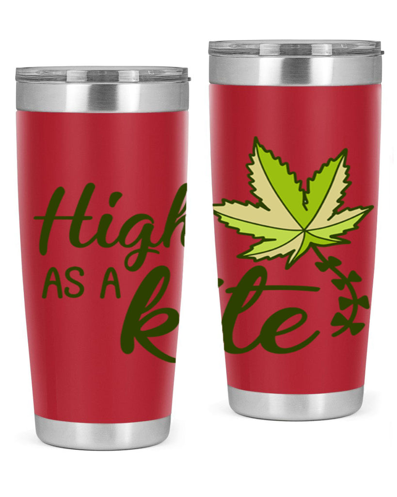 high as a kite 112#- marijuana- Tumbler