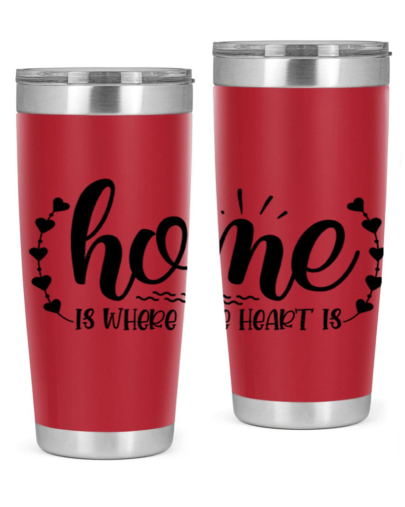 home is where the heart is 38#- home- Tumbler