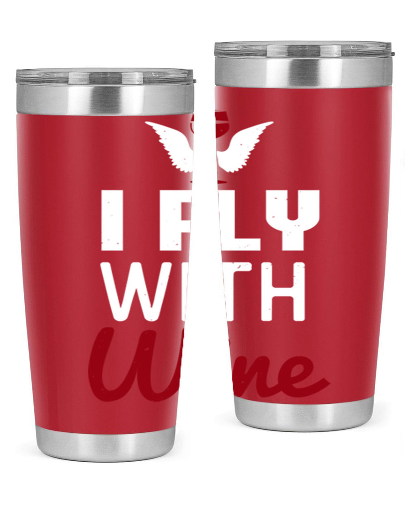 i fly with wine 212#- wine- Tumbler