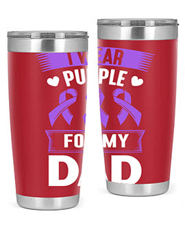 i wear purple for my 186#- alzheimers- Tumbler