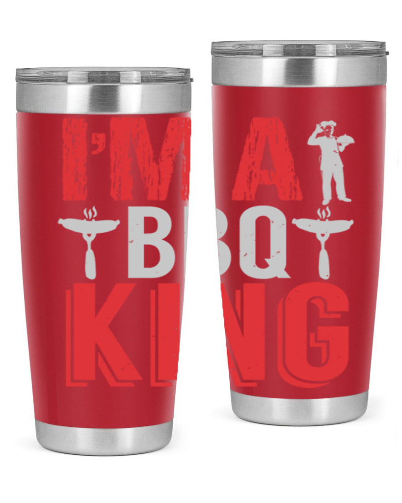 im a bbq king 34#- bbq- Tumbler