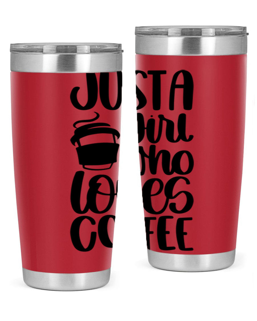 just a girl who loves coffee 86#- coffee- Tumbler