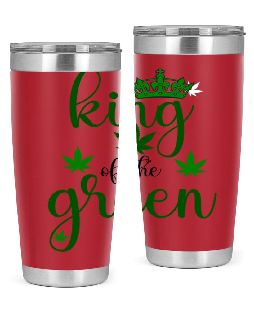 king of the green 177#- marijuana- Tumbler