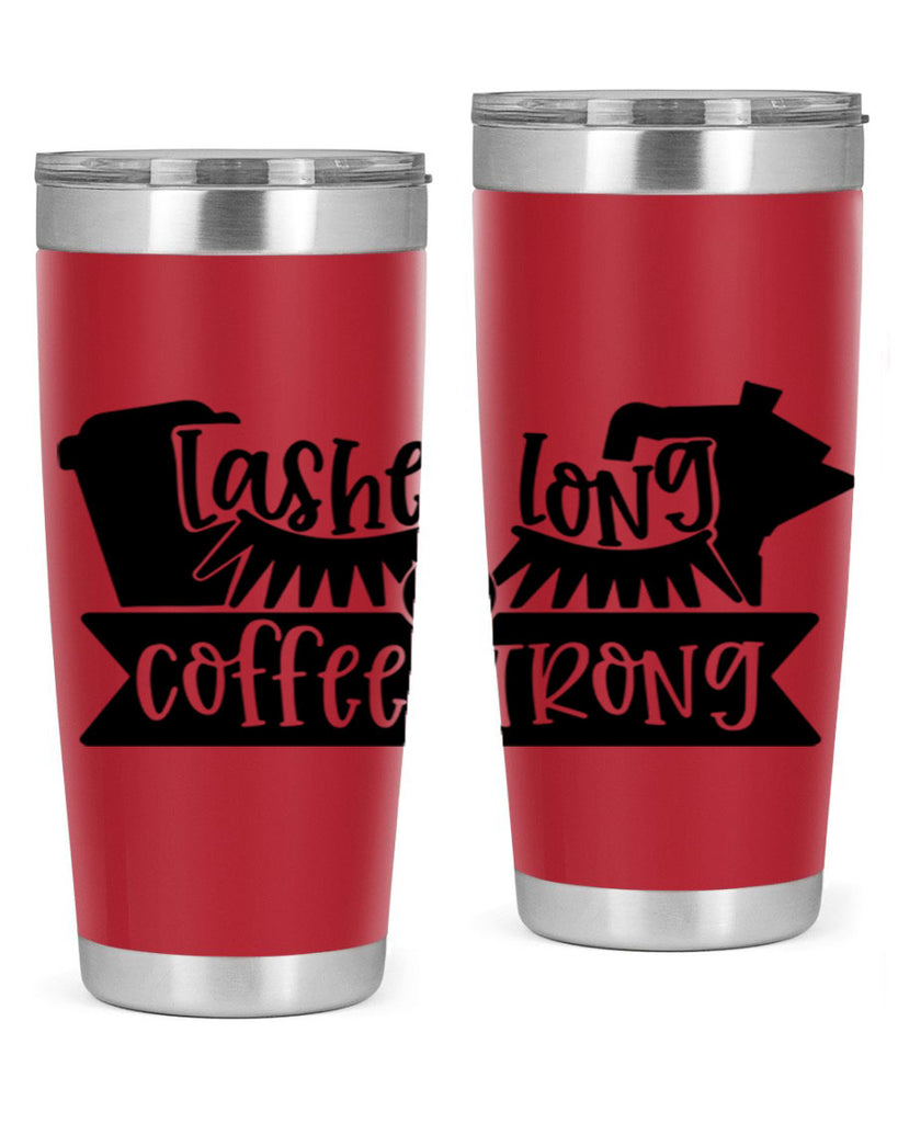 lashes long coffee strong 82#- coffee- Tumbler