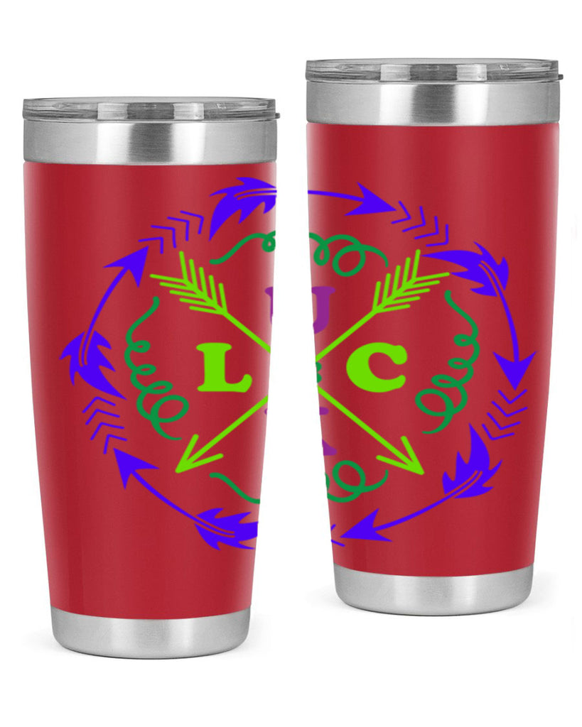 luck 17#- mardi gras- Tumbler