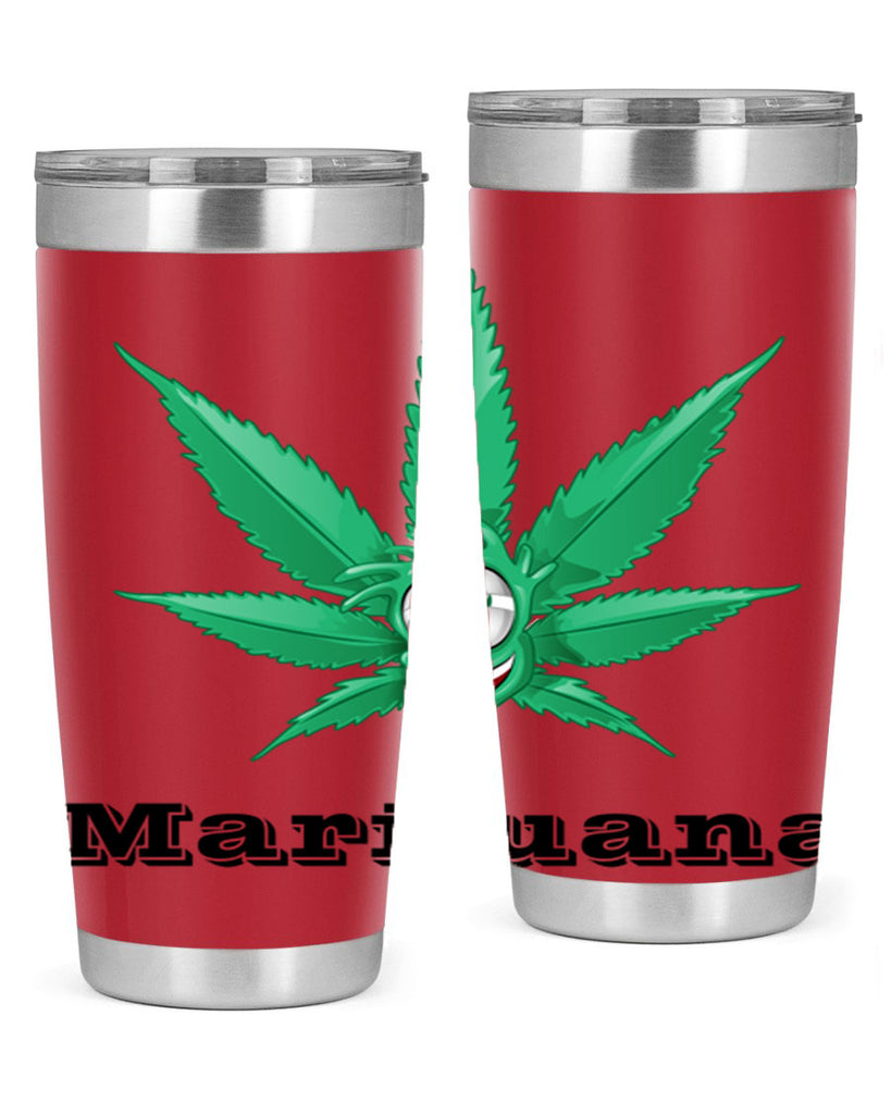 marijuana happy face 199#- marijuana- Tumbler