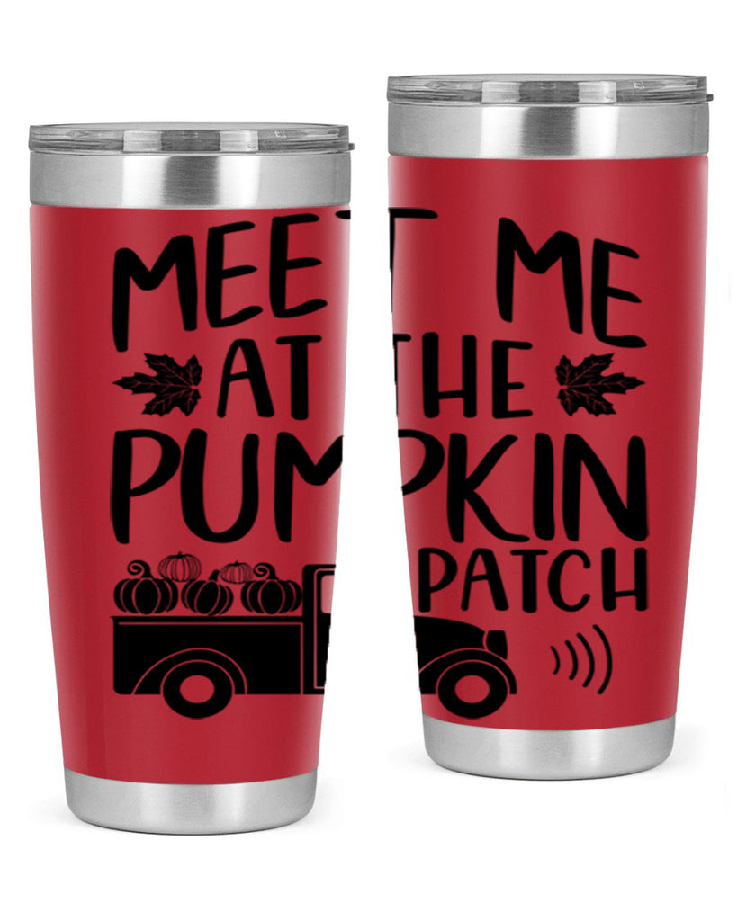 meet me at the pumpkin patch 423#- fall- Tumbler