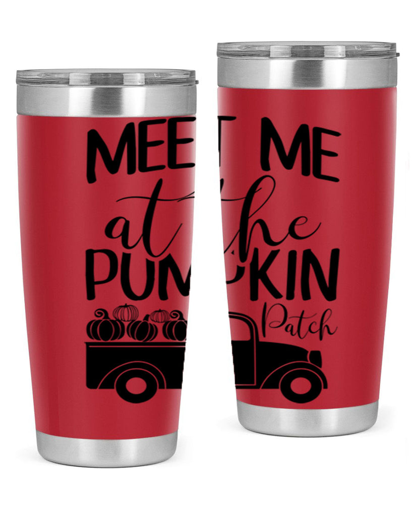meet me at the pumpkin patch 424#- fall- Tumbler