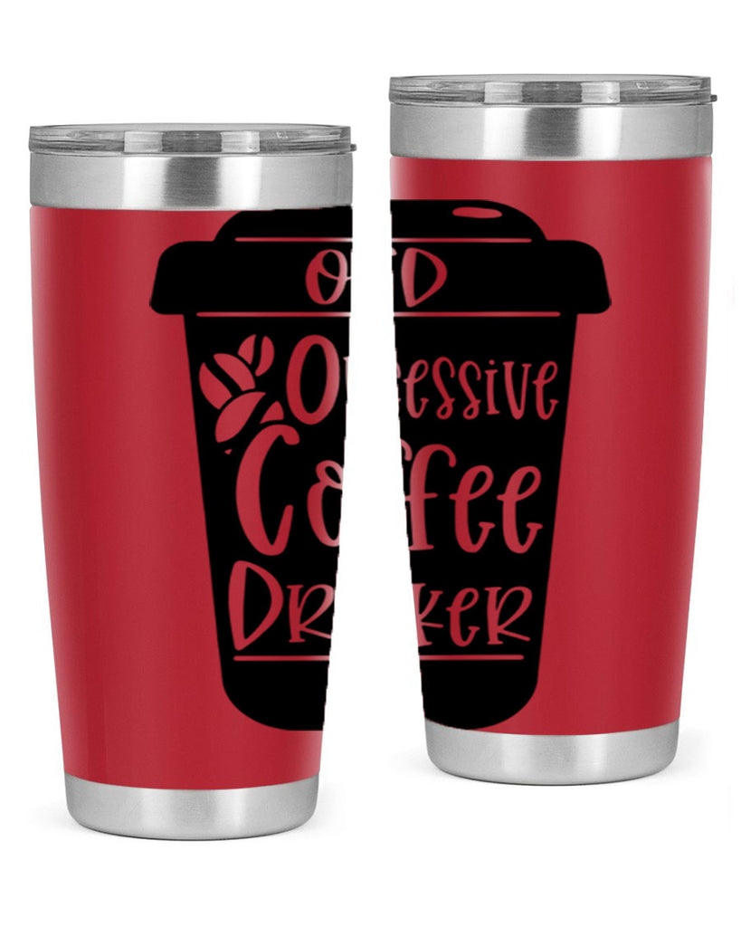 ocd obsessive coffee drinker 55#- coffee- Tumbler