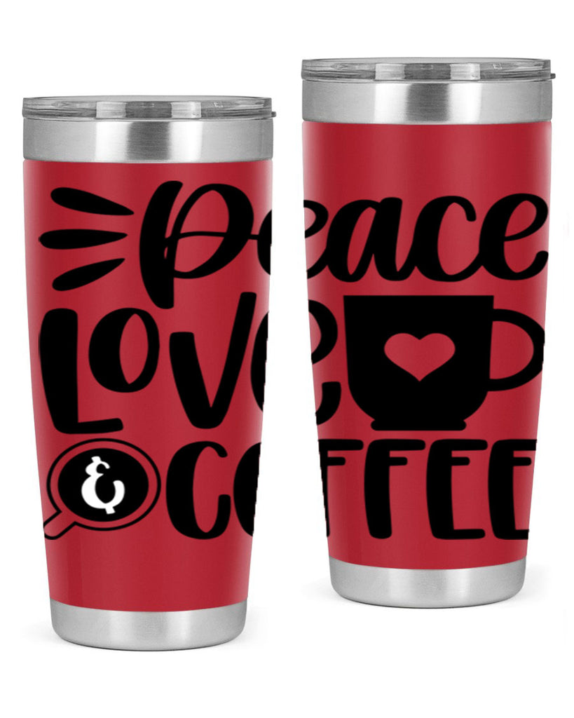 peace love coffee 49#- coffee- Tumbler