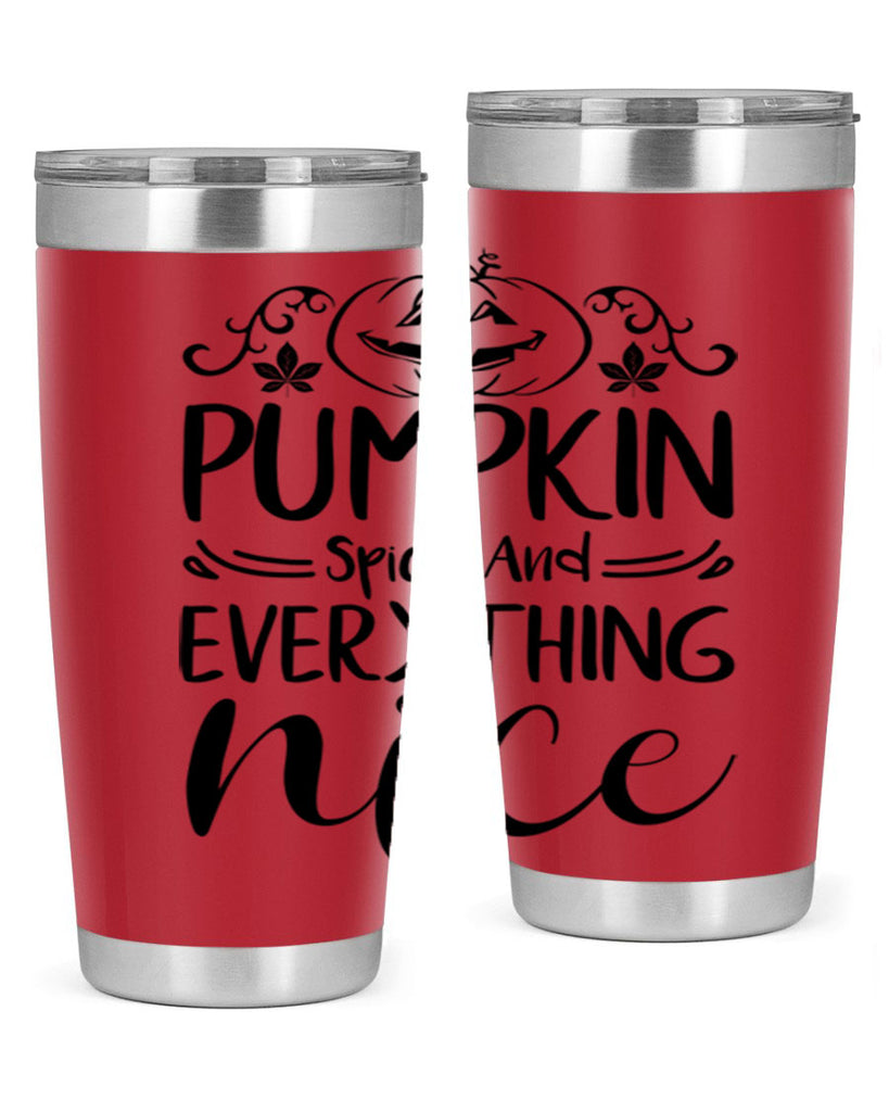 pumpkin spice and everything nice 542#- fall- Tumbler