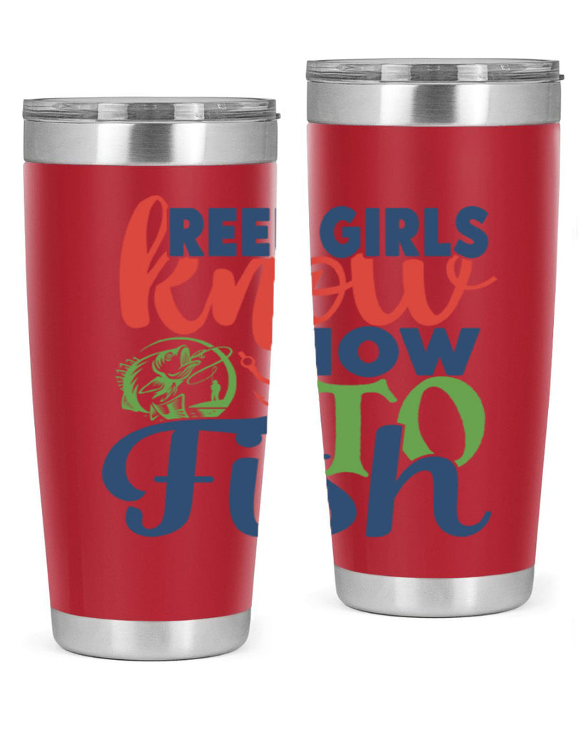 reel girls know how to fish 197#- fishing- Tumbler