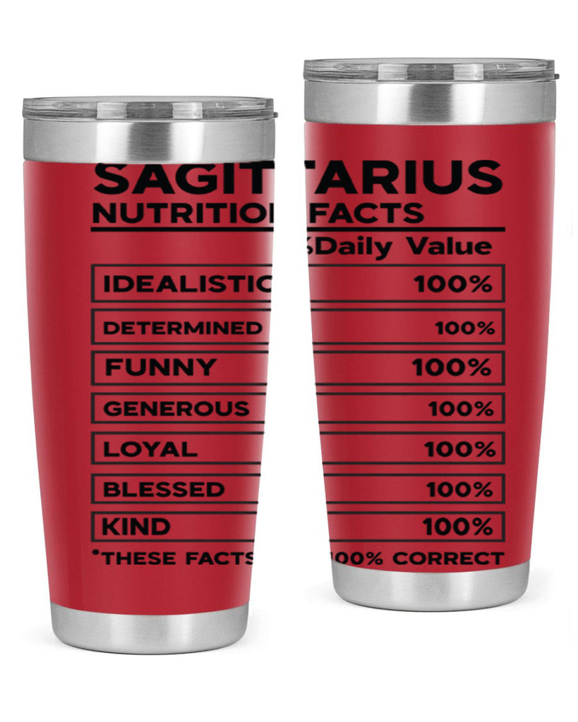 sagittarius Nutrition Facts 400#- zodiac- Tumbler