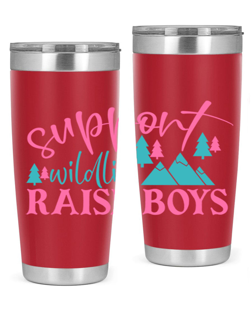 support wildlife raise boys 300#- mom- Tumbler