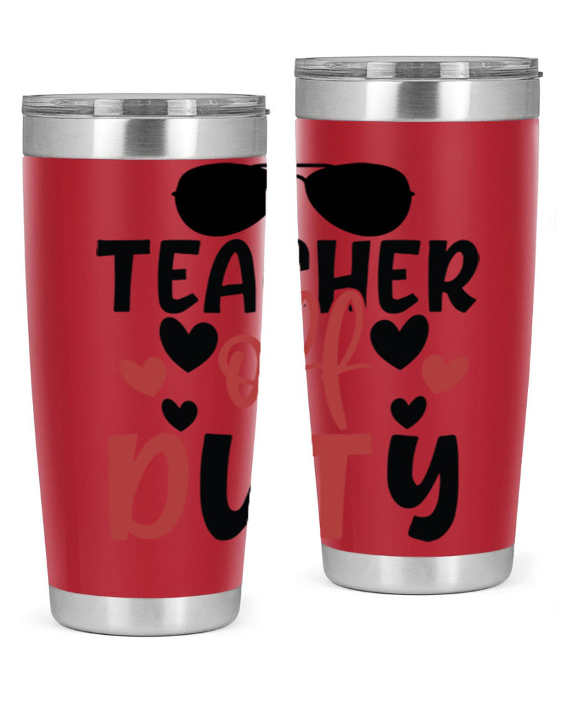 teacher off duty Style 141#- teacher- tumbler