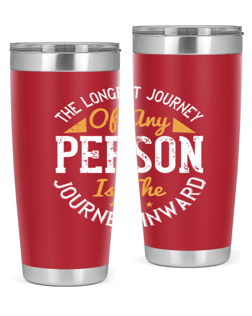 the longest journey of any person is the journey inward 60#- yoga- Tumbler