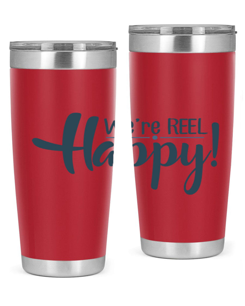 we are reel happy 16#- fishing- Tumbler