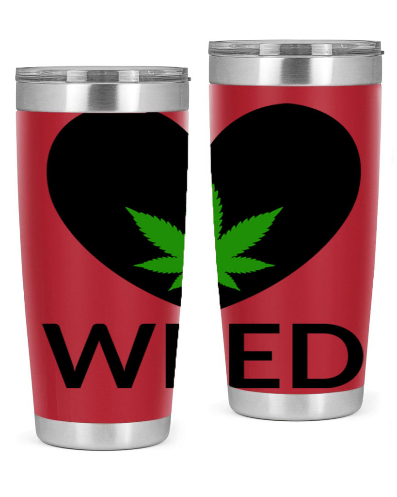 weed cannabis 284#- marijuana- Tumbler