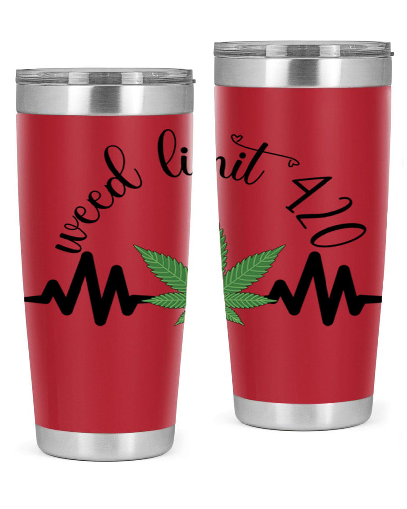 weed limit 420 cannabis heartbeat 292#- marijuana- Tumbler