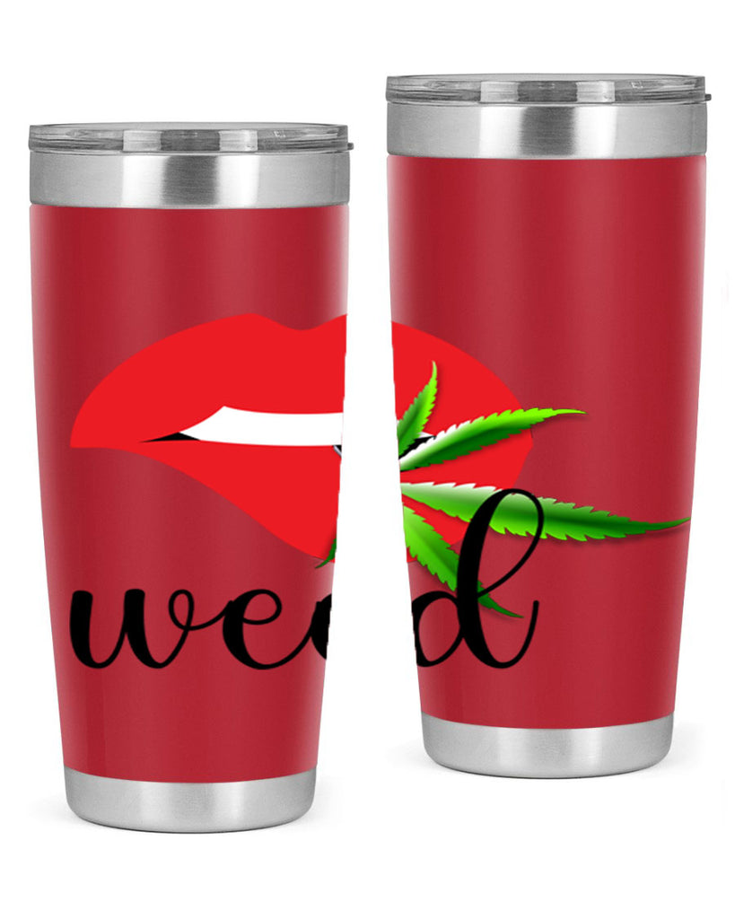 weed lips 297#- marijuana- Tumbler