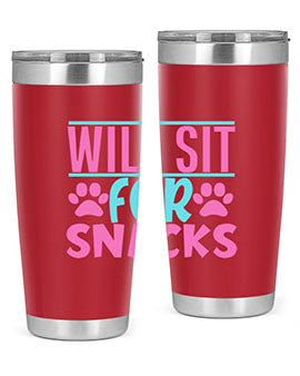 will sit for snacks Style 57#- dog- Tumbler