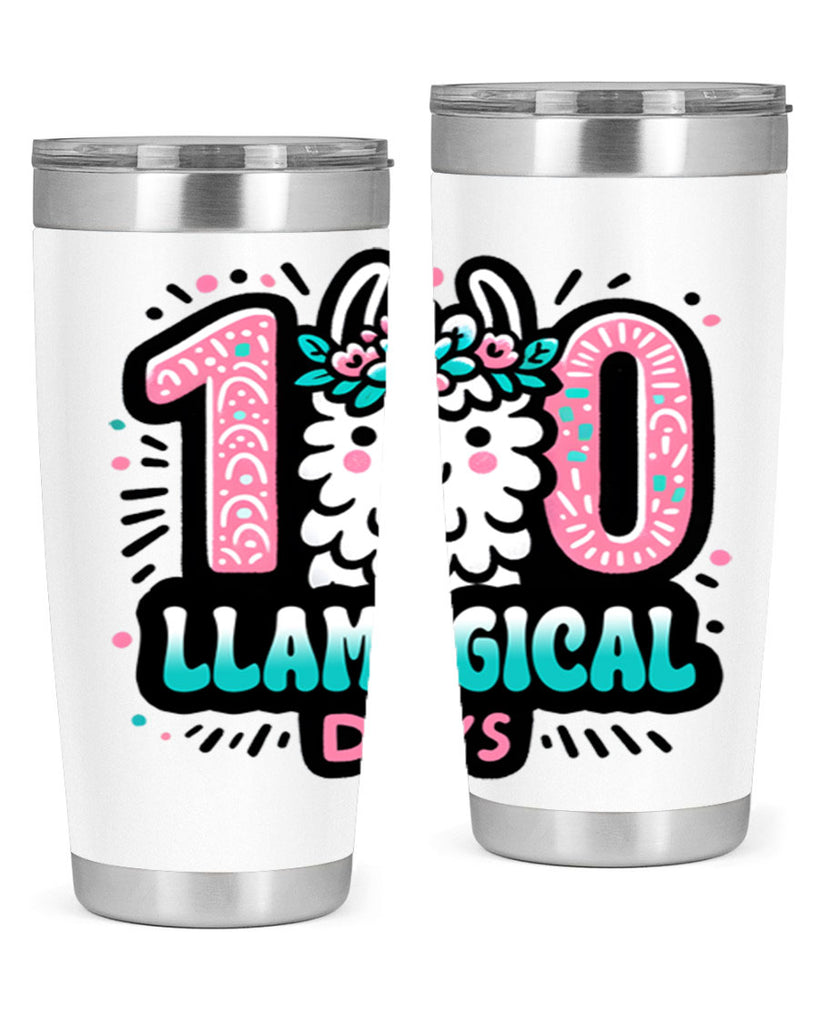 100 Llamagical Days Sublimation 35#- 100 days of school- Tumbler