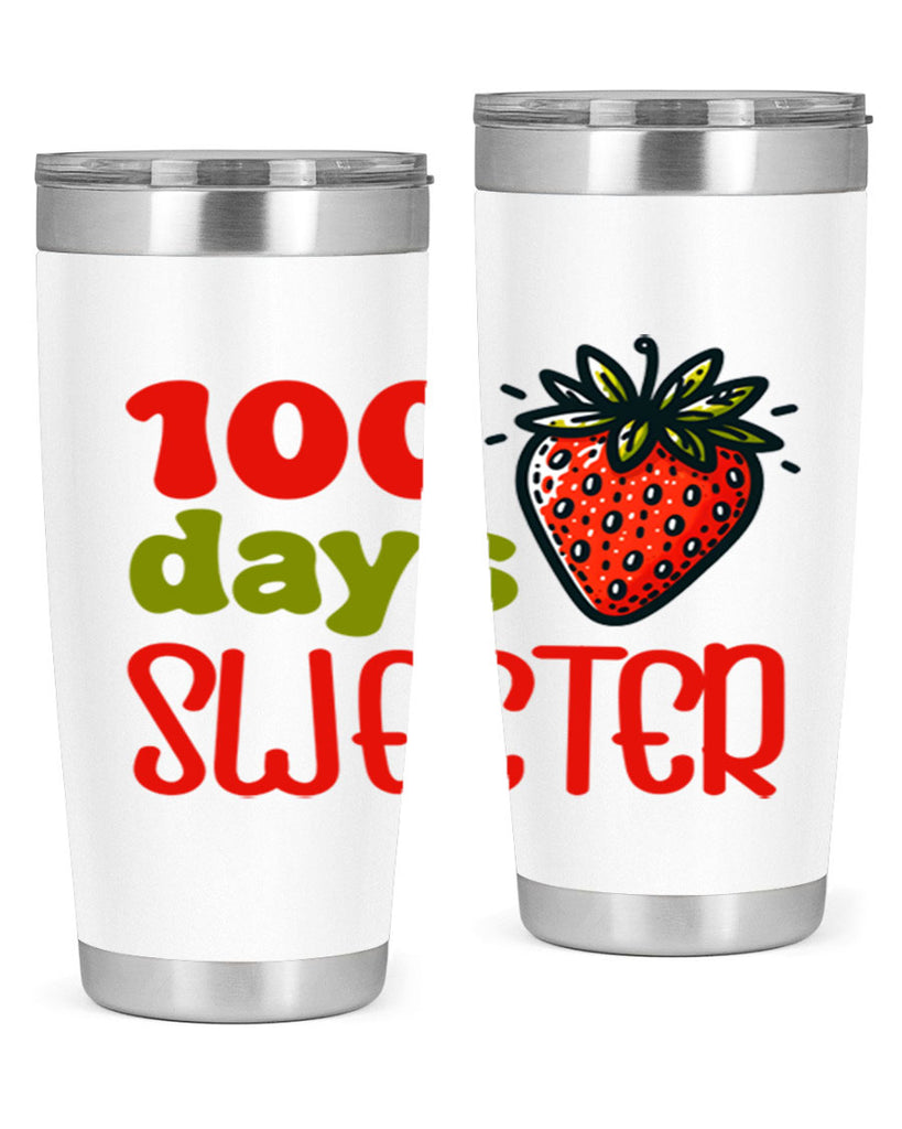 100 days sweeter Sublimation 34#- 100 days of school- Tumbler