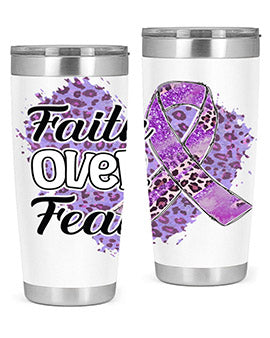 AlzheimerS Awareness Faith Over Fear 13#- alzheimers- Tumbler