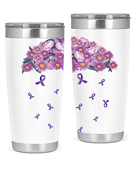 AlzheimerS Awareness Purple Umbrella 18#- alzheimers- Tumbler