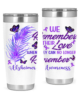 AlzheimerS Awareness Remember Love 19#- alzheimers- Tumbler