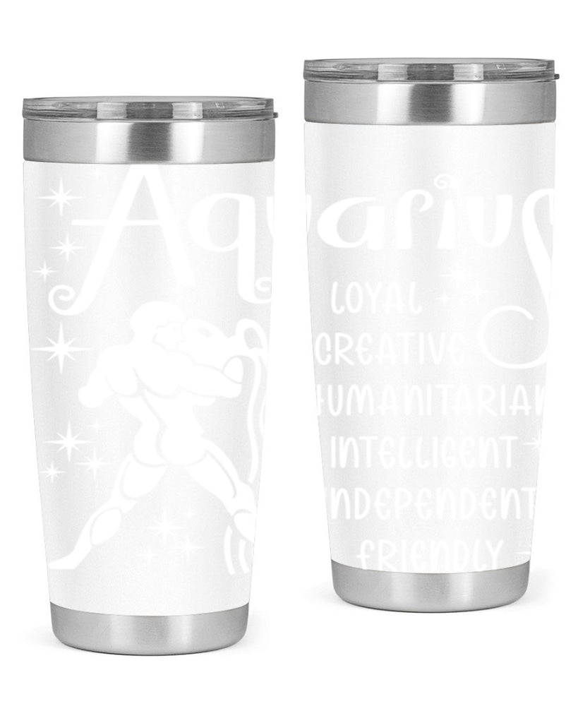 Aquarius 68#- zodiac- Tumbler