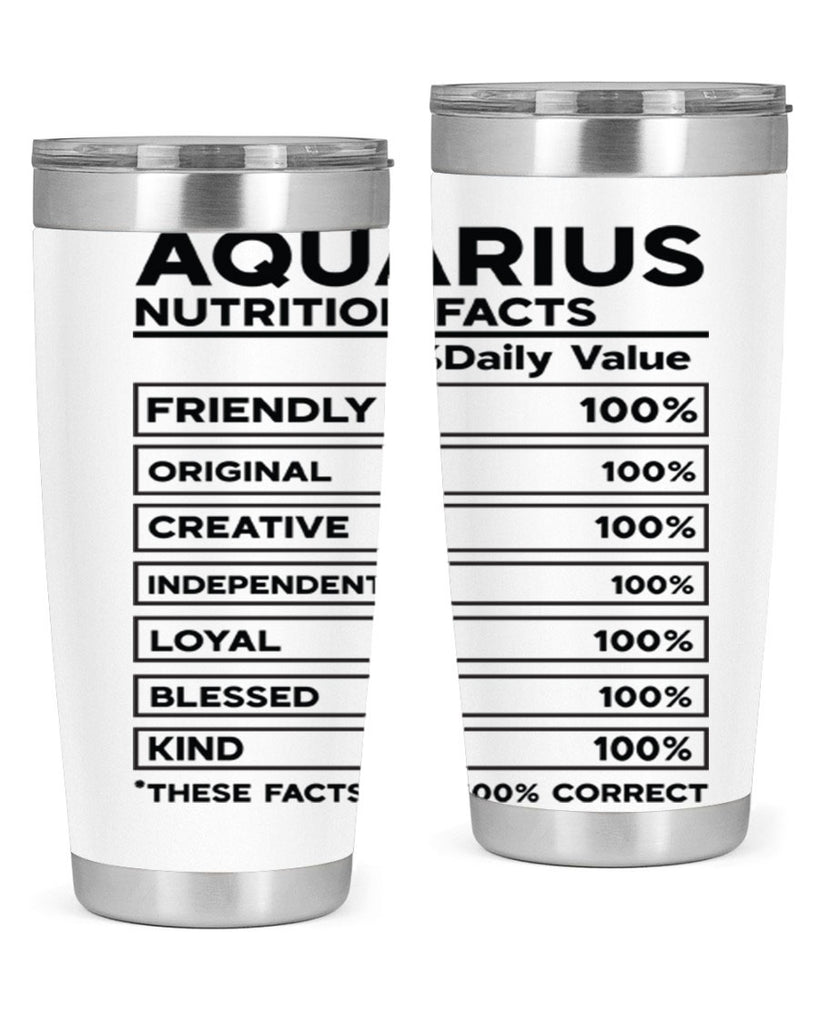 Aquarius Nutrition Facts 67#- zodiac- Tumbler