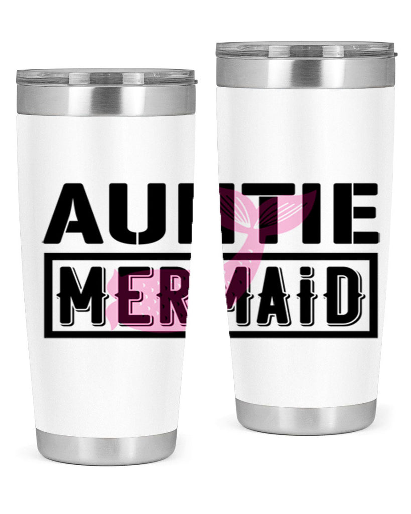 Auntie mermaid 18#- mermaid- Tumbler