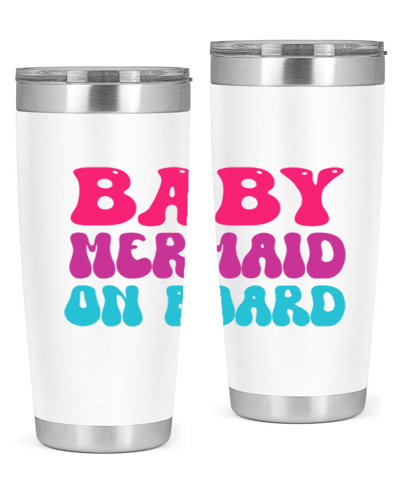 Baby Mermaid On Board 19#- mermaid- Tumbler