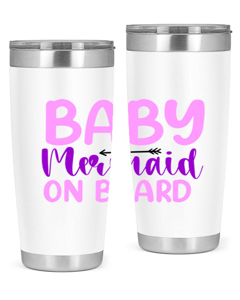 Baby Mermaid On Board 23#- mermaid- Tumbler