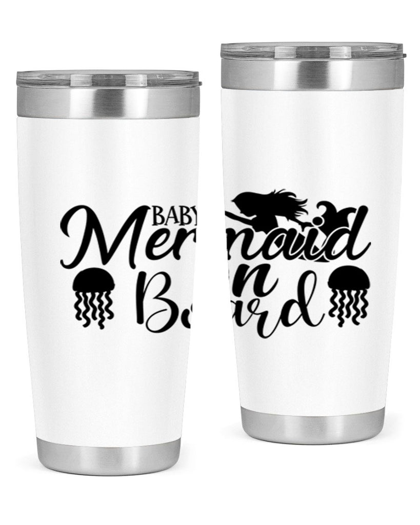 Baby Mermaid On Board 26#- mermaid- Tumbler