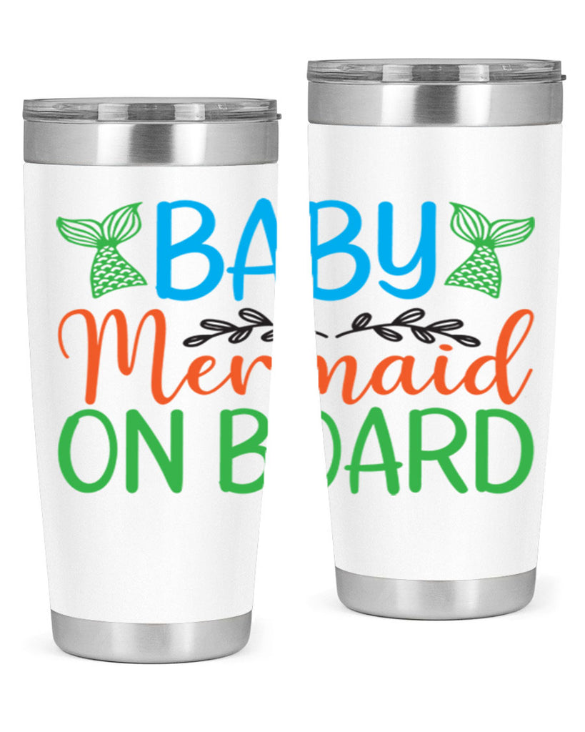 Baby Mermaid On Board 33#- mermaid- Tumbler