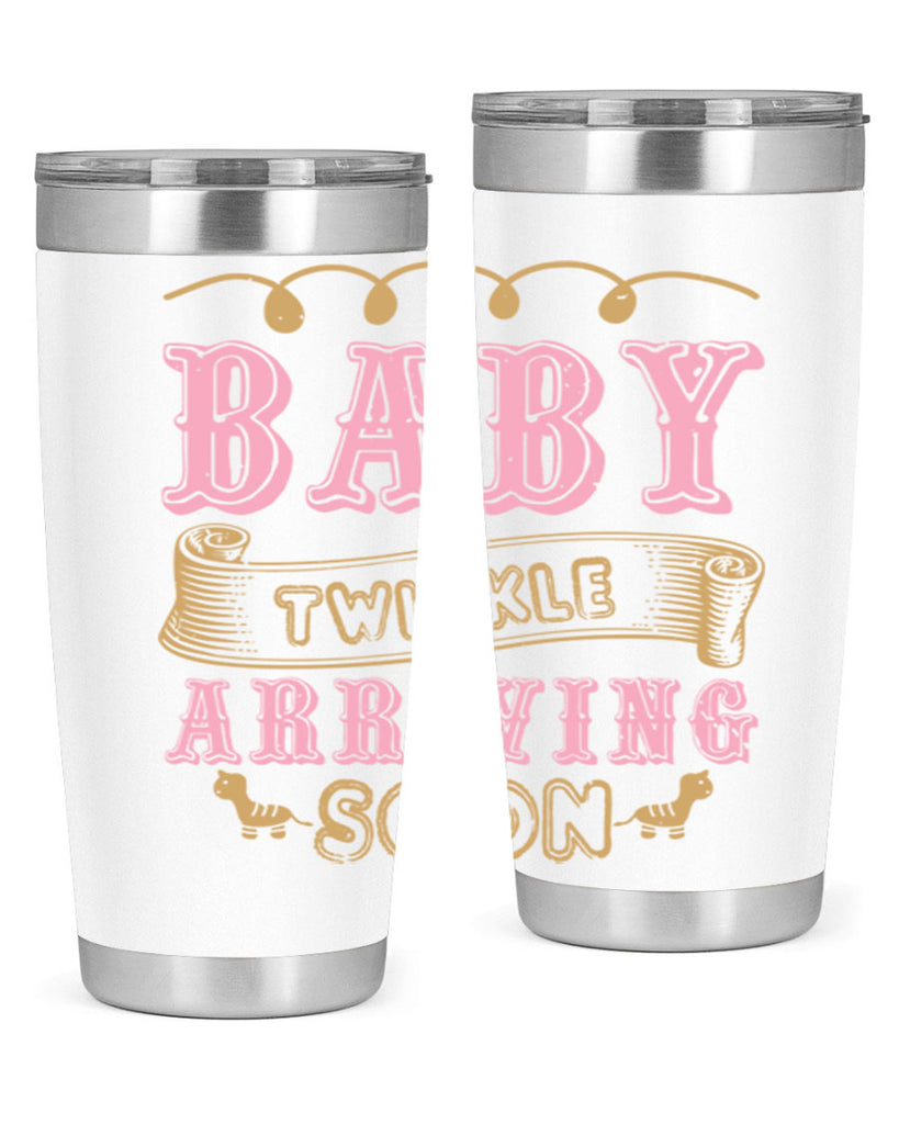 Baby Rwinkle arriving soon Style 48#- baby shower- tumbler