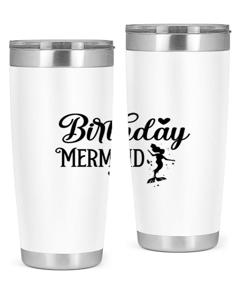 Birthday Mermaid 72#- mermaid- Tumbler