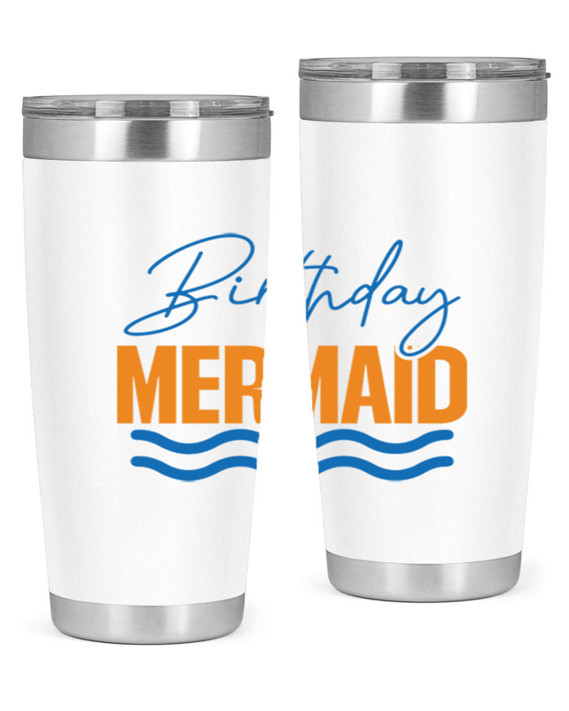 Birthday Mermaid 73#- mermaid- Tumbler