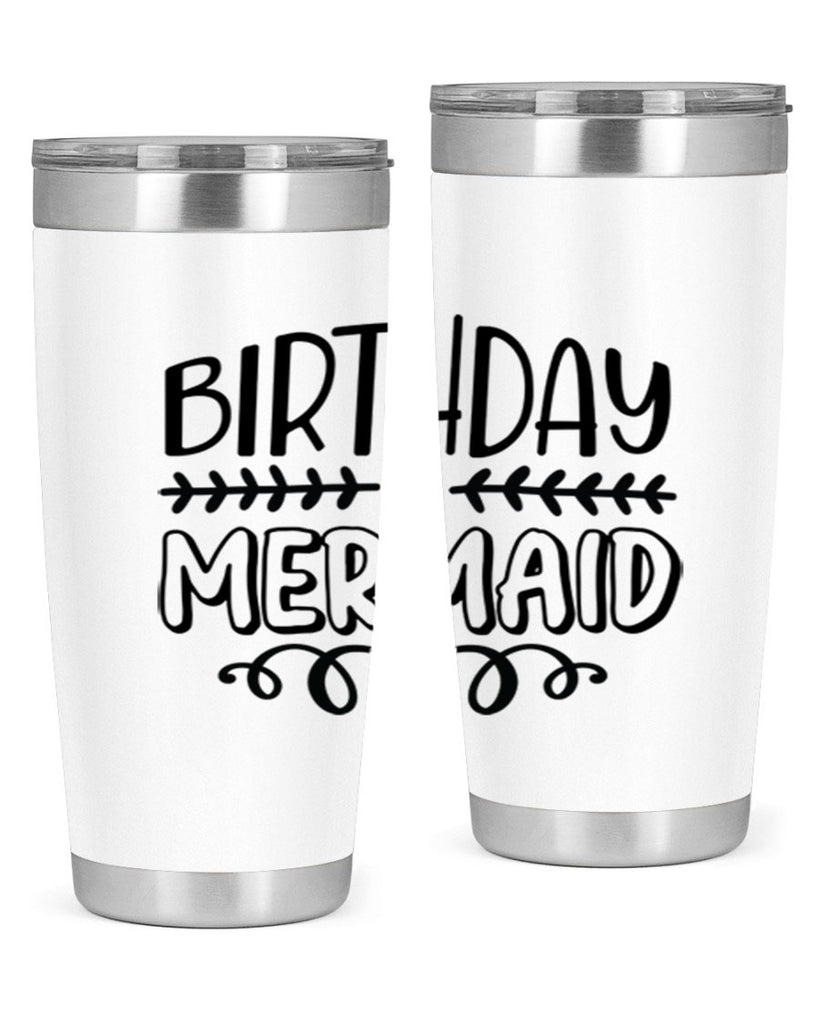 Birthday mermaid 74#- mermaid- Tumbler