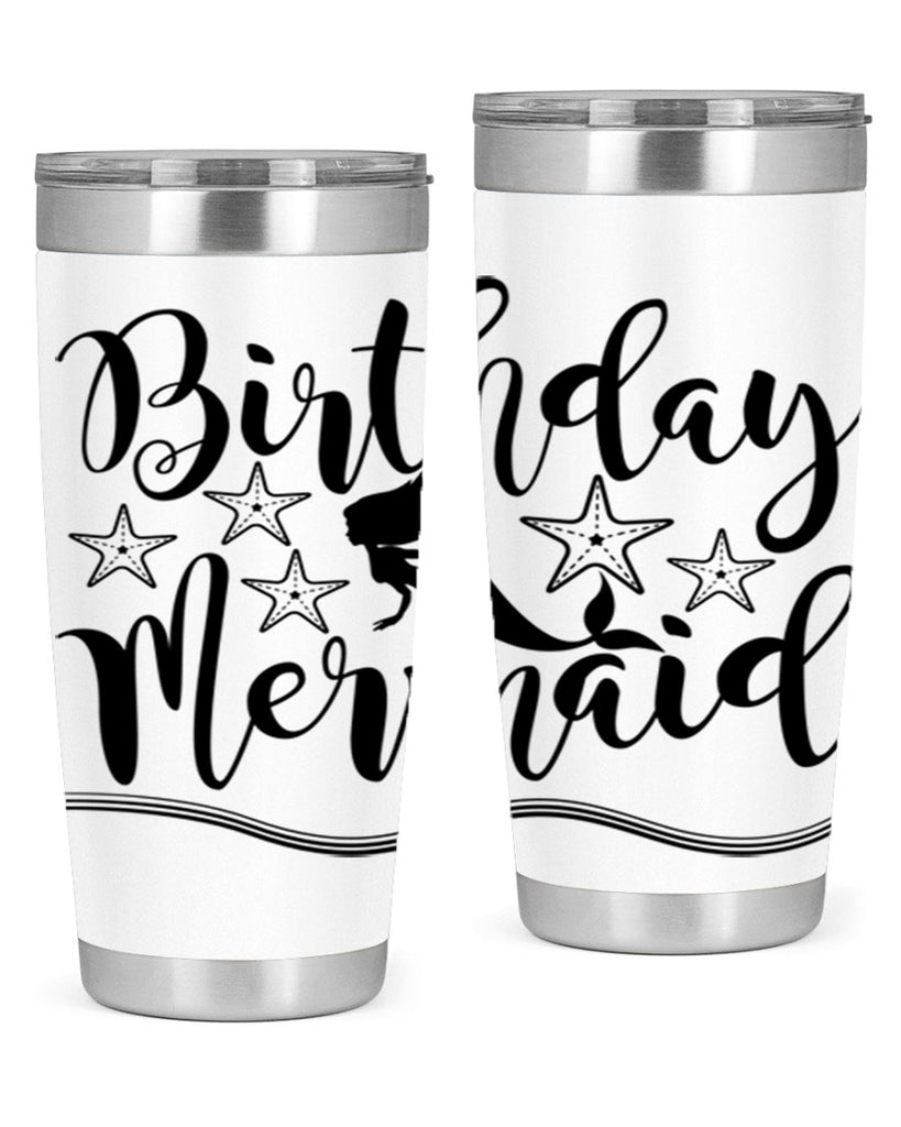 Birthday mermaid 77#- mermaid- Tumbler