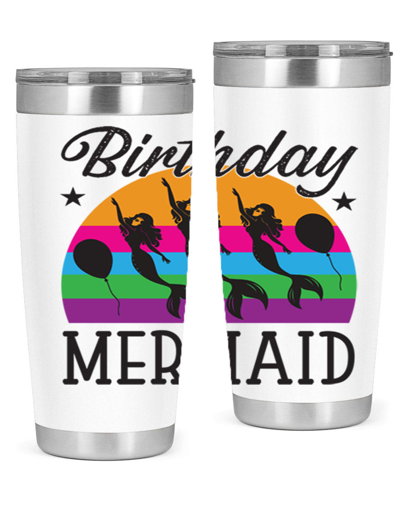 Birthday mermaid 78#- mermaid- Tumbler