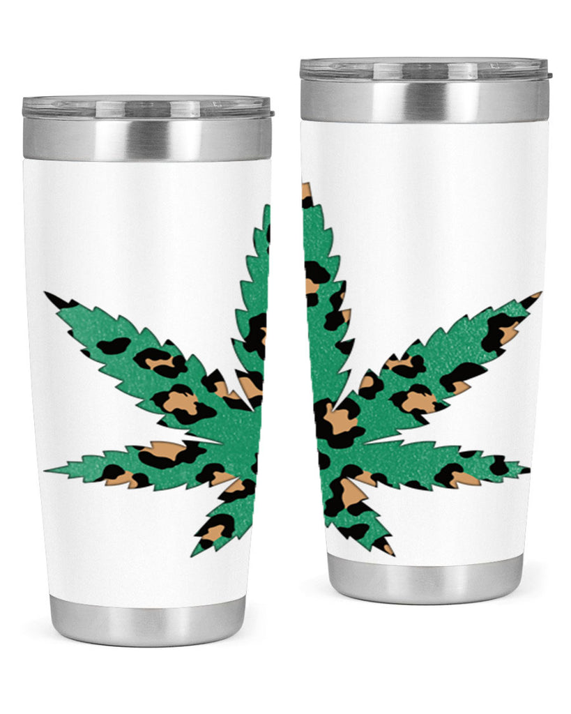 Cannabis Leopard Print 54#- marijuana- Tumbler